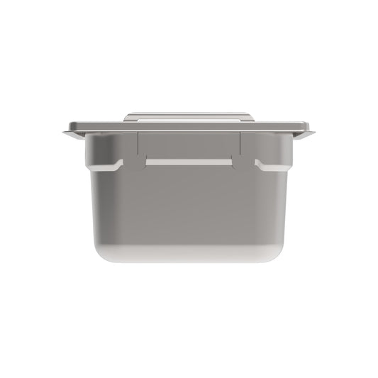 Rieber GN-Behälter 1/9 mit versenkbaren Griffen für hygienische Lagerung