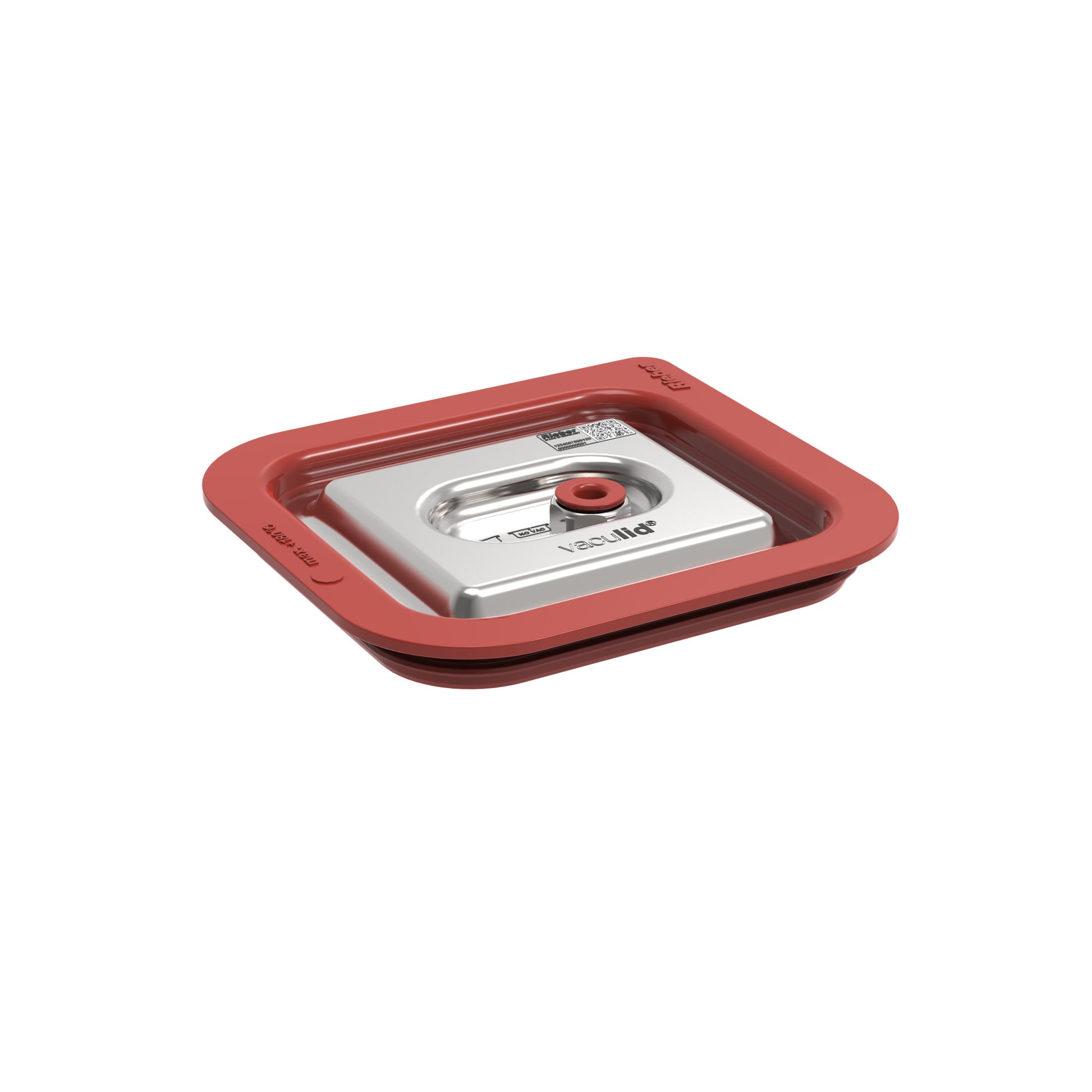 Rieber vaculid® Deckel 1/6 rot für sicheres Lagern und Vakuumieren von Lebensmitteln