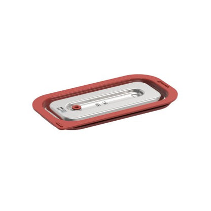 Rieber vaculid® Deckel 1/3 rot für Vakuumieren und Lagern von Lebensmitteln