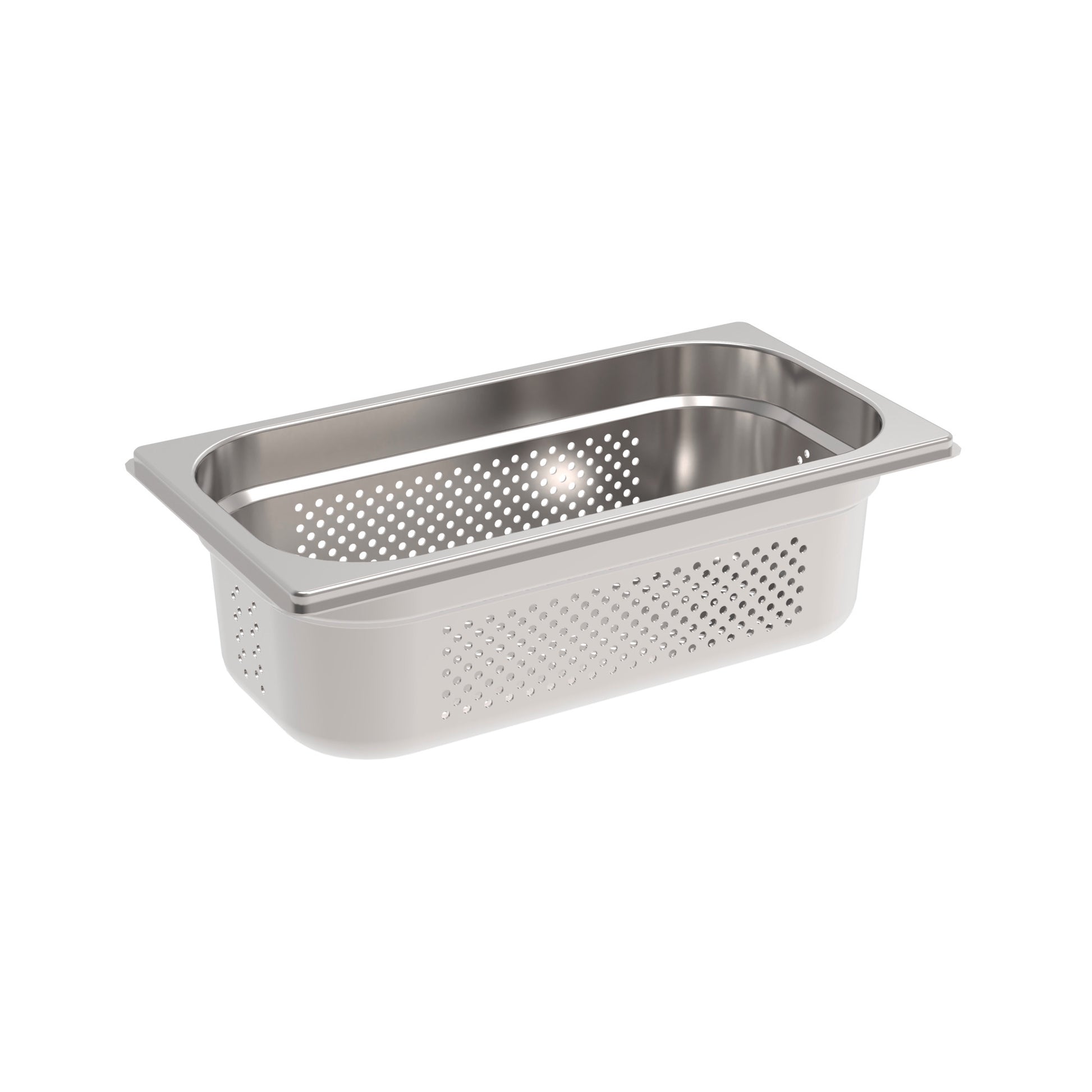 Rieber GN-Behälter 1/3 104 gelocht für Spülen und Garen von Lebensmitteln