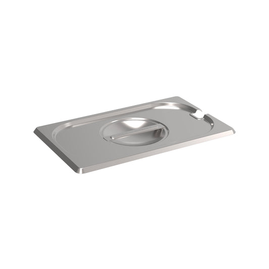 Rieber GN-Flachdeckel 1/4 mit Löffelausschnitt zur Abdeckung von Lebensmitteln