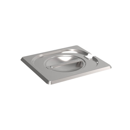Rieber GN-Flachdeckel 1/6 mit Löffelausschnitt für die Abdeckung von Lebensmitteln