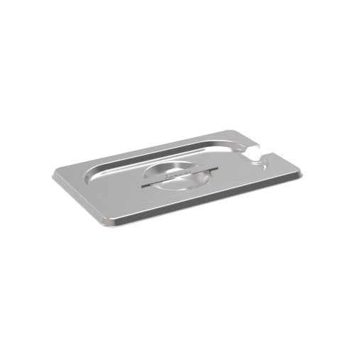 Rieber GN-Flachdeckel 1/9 mit Löffelausschnitt für die Abdeckung von Lebensmitteln in der Gastronomie