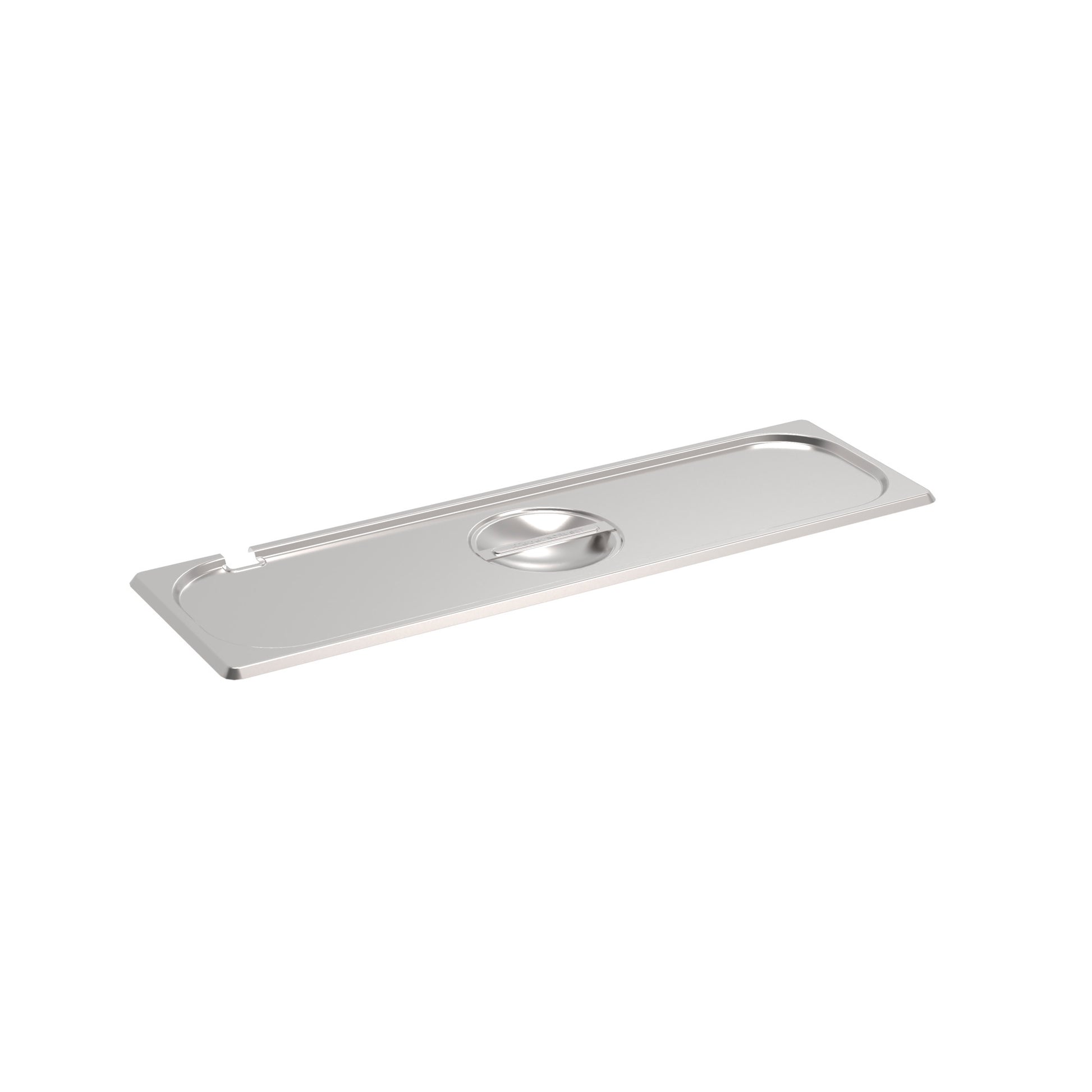 Rieber GN-Flachdeckel 2/4 mit Löffelausschnitt für die Abdeckung von Lebensmitteln