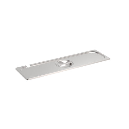 Rieber GN-Flachdeckel 2/4 mit Löffelausschnitt für die Abdeckung von Lebensmitteln