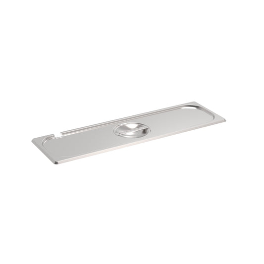 Rieber GN-Flachdeckel 2/4 mit Löffelausschnitt für die Abdeckung von Lebensmitteln