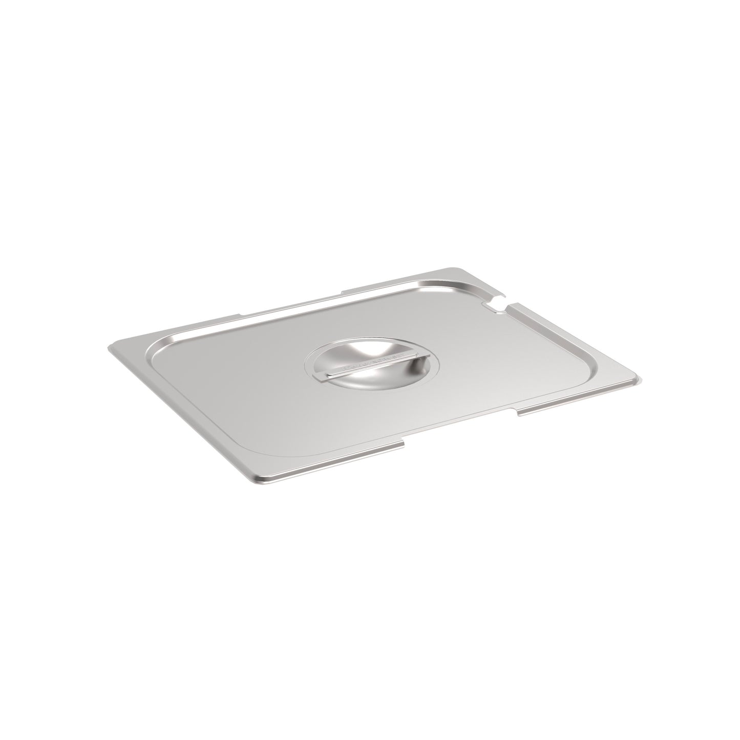 Rieber GN-Flachdeckel 1/2 aus Edelstahl für die Abdeckung von Lebensmitteln in der Gastronomie