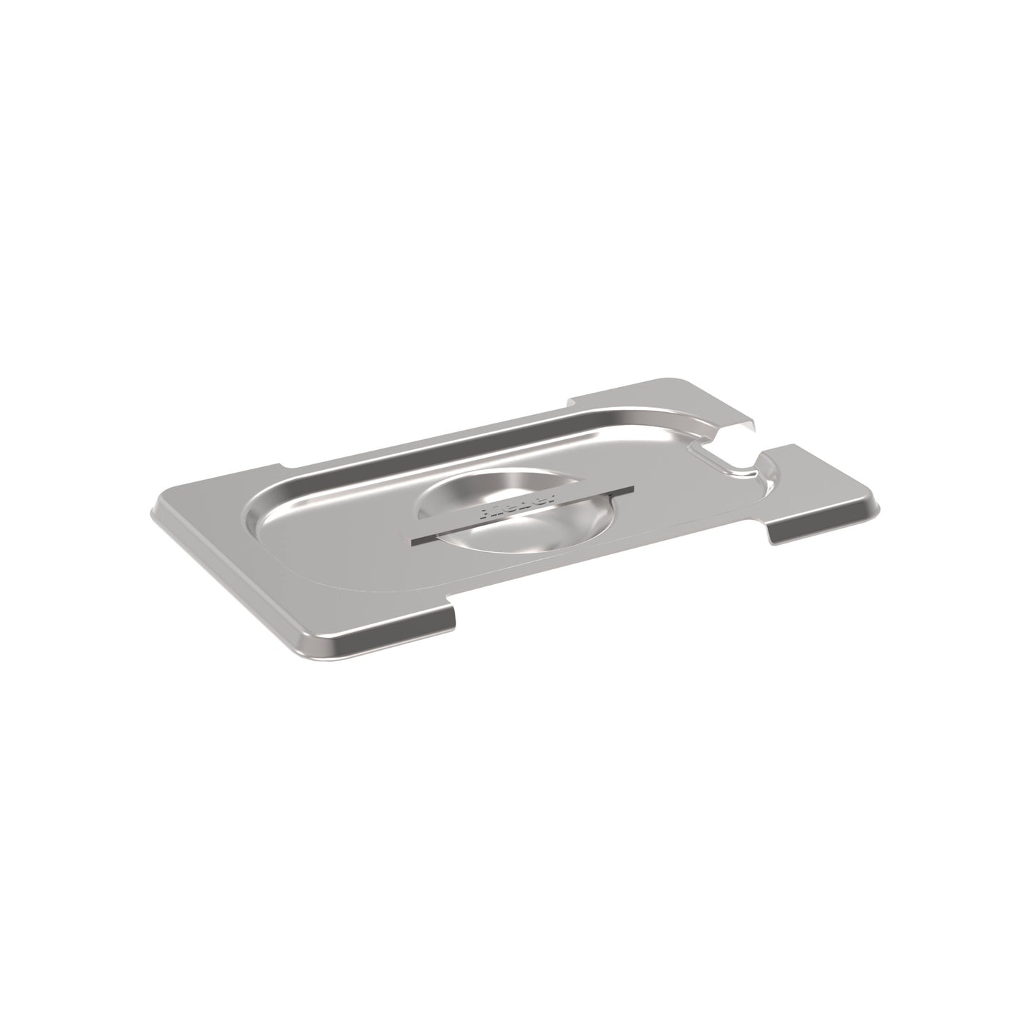 Rieber GN-Flachdeckel 1/9 aus Edelstahl für die Abdeckung von Lebensmitteln in der Gastronomie