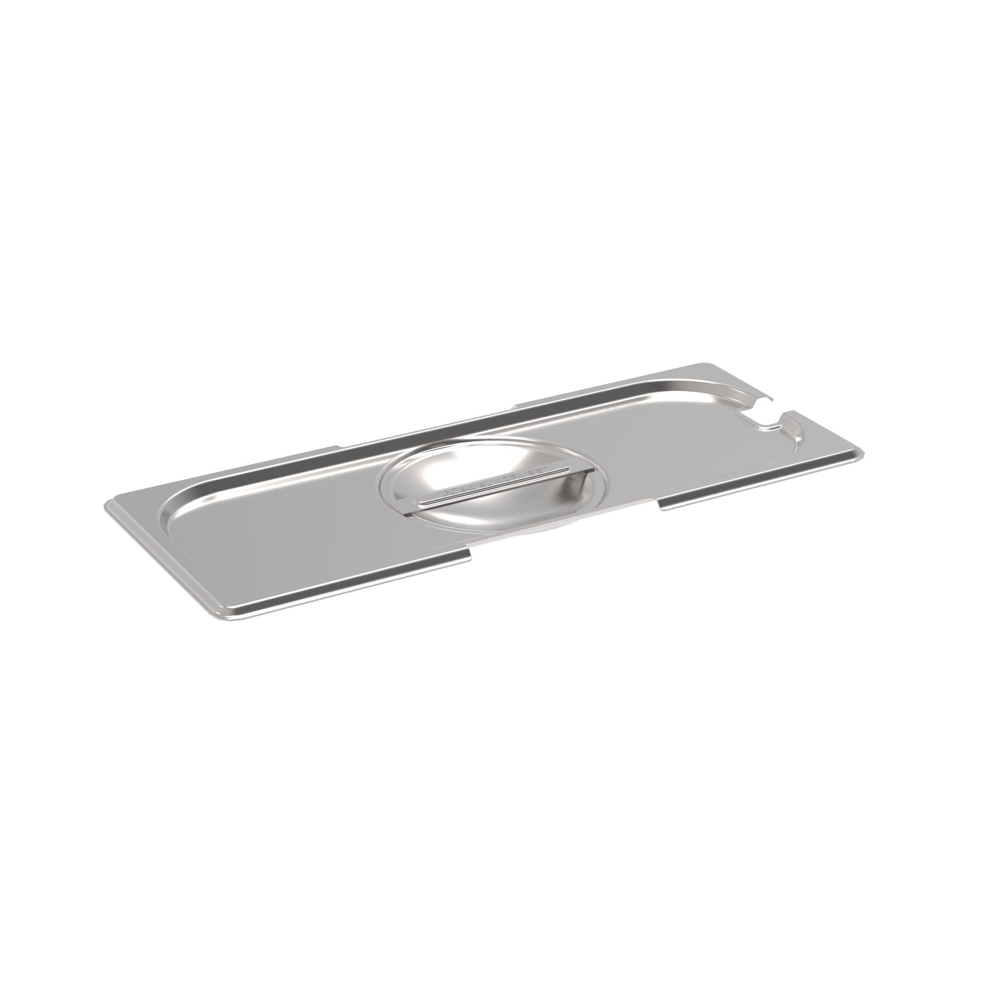 Rieber GN-Flachdeckel 2/8 aus Edelstahl für die Abdeckung von Lebensmitteln in der Gastronomie