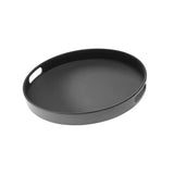 APS Tablett -BISTRO- , Ø 35,5 cm, H: 4,5 cm , Melamin, schwarz