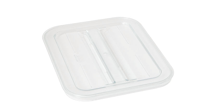 Rieber GN-Flachdeckel 1/2 aus Polycarbonat für die Abdeckung und Präsentation von Kaltspeisen.