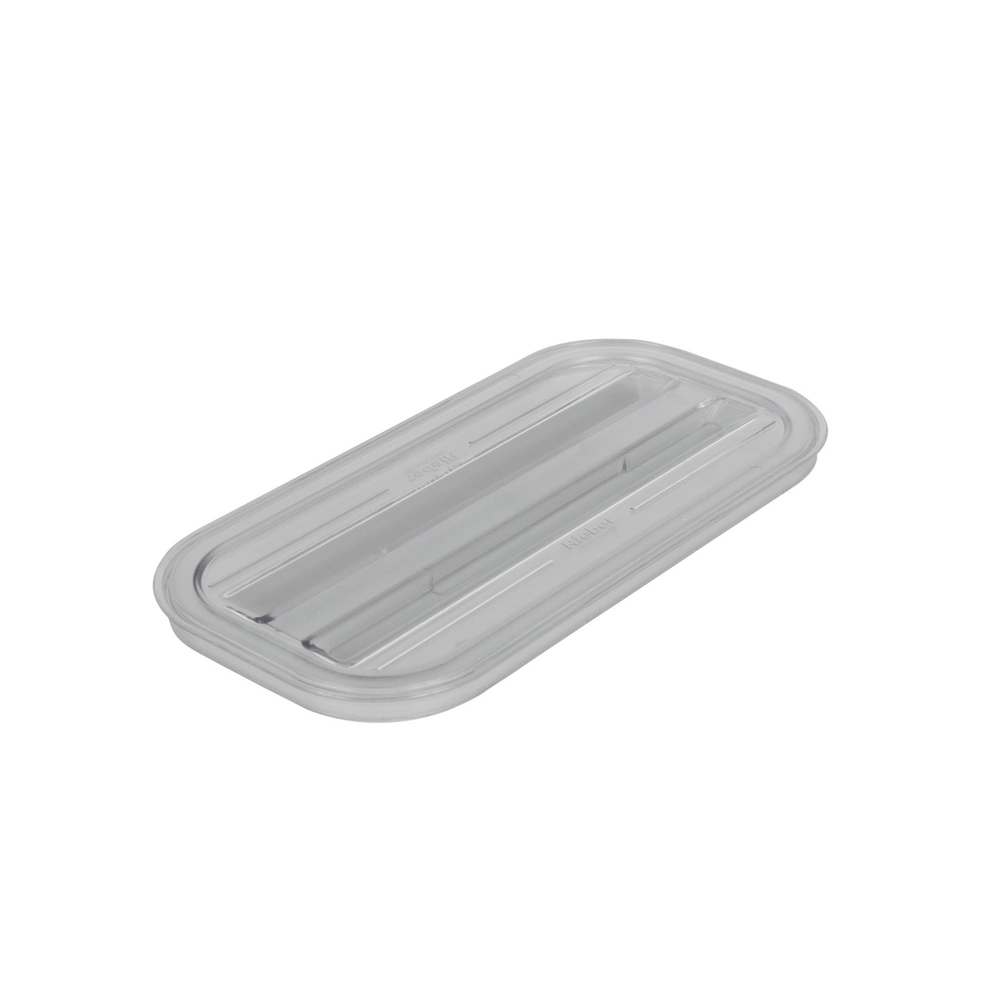 GN-Flachdeckel 1/3 aus Polycarbonat zur Abdeckung von Kaltspeisen.