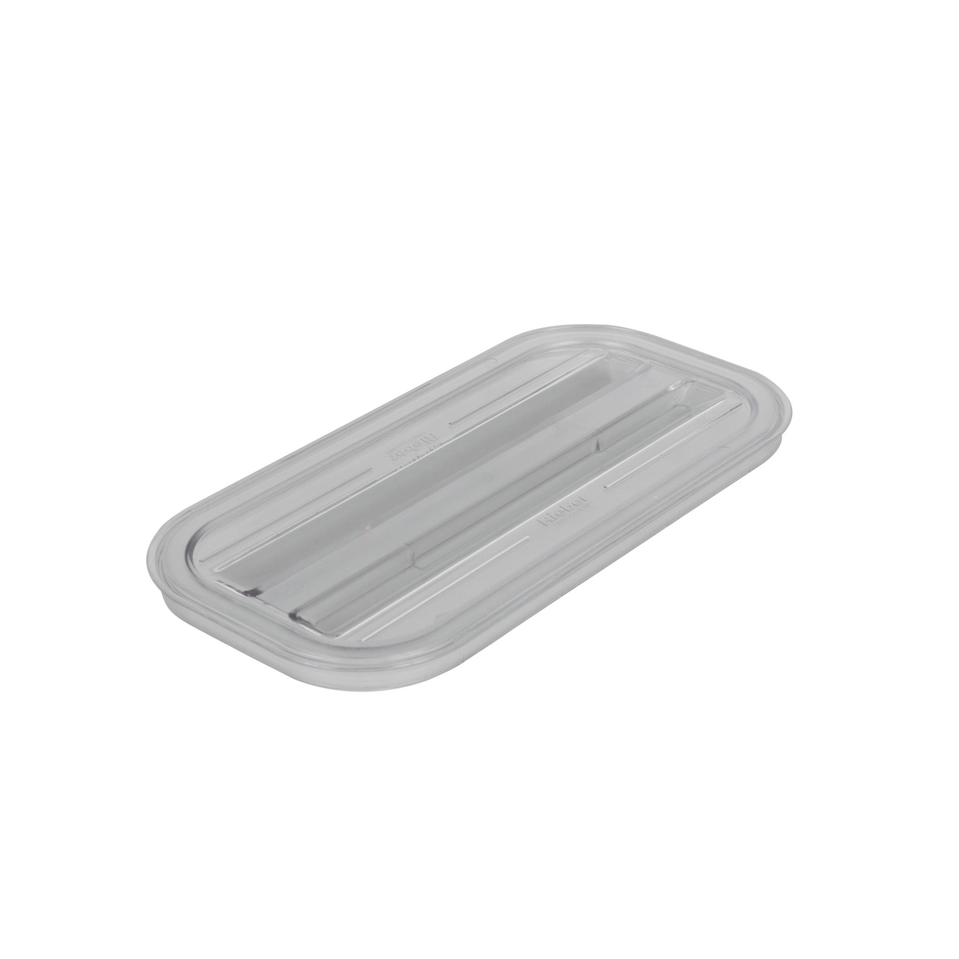 GN-Flachdeckel 1/3 aus Polycarbonat zur Abdeckung von Kaltspeisen.