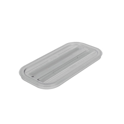 GN-Flachdeckel 1/3 aus Polycarbonat zur Abdeckung von Kaltspeisen.
