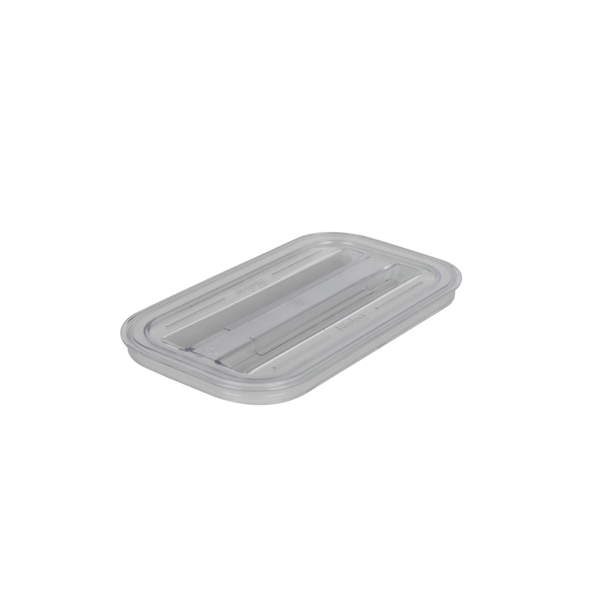 Rieber GN-Flachdeckel 1/4 aus Polycarbonat für die Präsentation von Kaltspeisen.