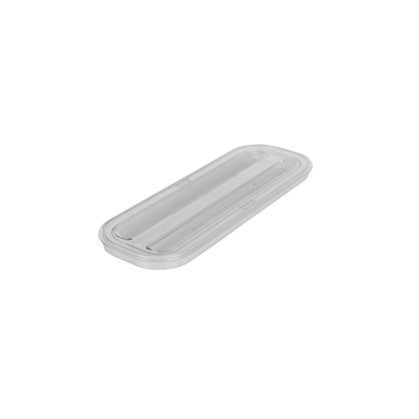 Rieber GN-Flachdeckel 2/8 aus Polycarbonat zur Abdeckung und Präsentation von Kaltspeisen