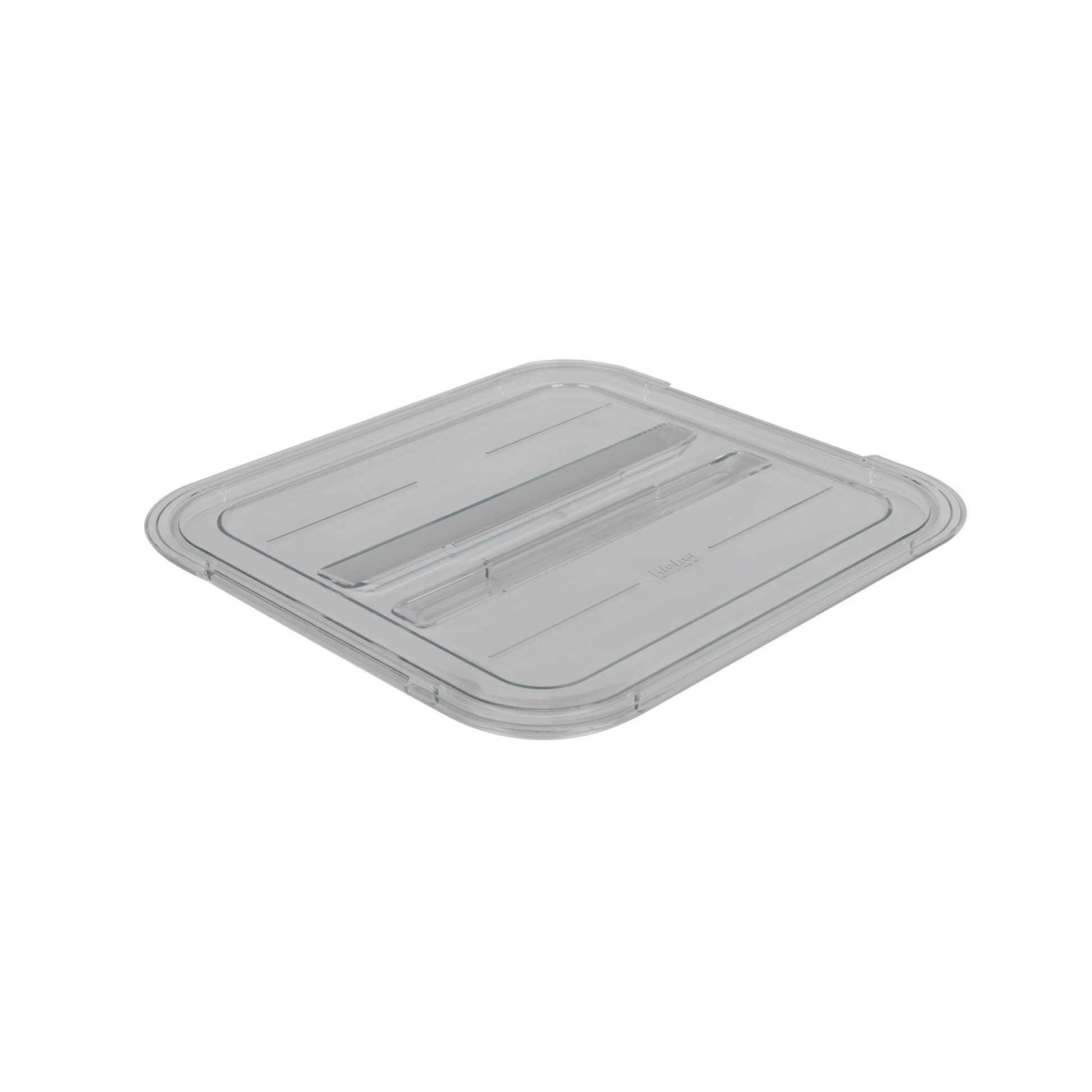 Rieber GN-Flachdeckel 2/3 aus Polycarbonat für die Abdeckung von Kaltspeisen