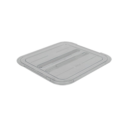 Rieber GN-Flachdeckel 2/3 aus Polycarbonat für die Abdeckung von Kaltspeisen