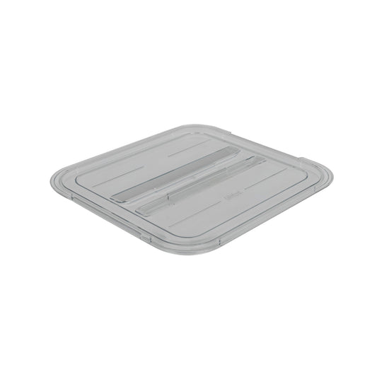 Rieber GN-Flachdeckel 2/3 aus Polycarbonat für die Abdeckung von Kaltspeisen