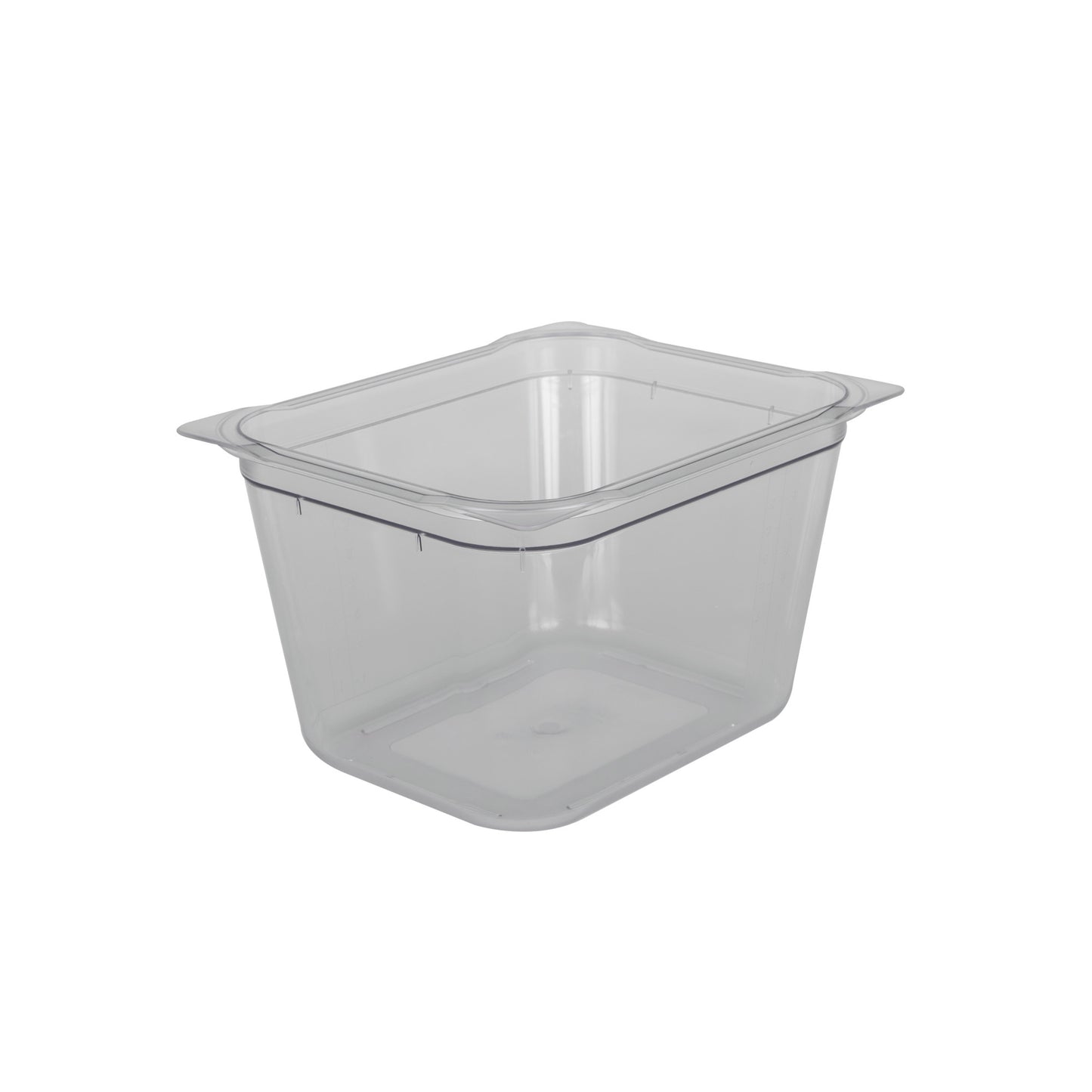 Rieber GN-Behälter 1/2 200 Polycarbonat für die Lagerung und Präsentation von Kaltspeisen.