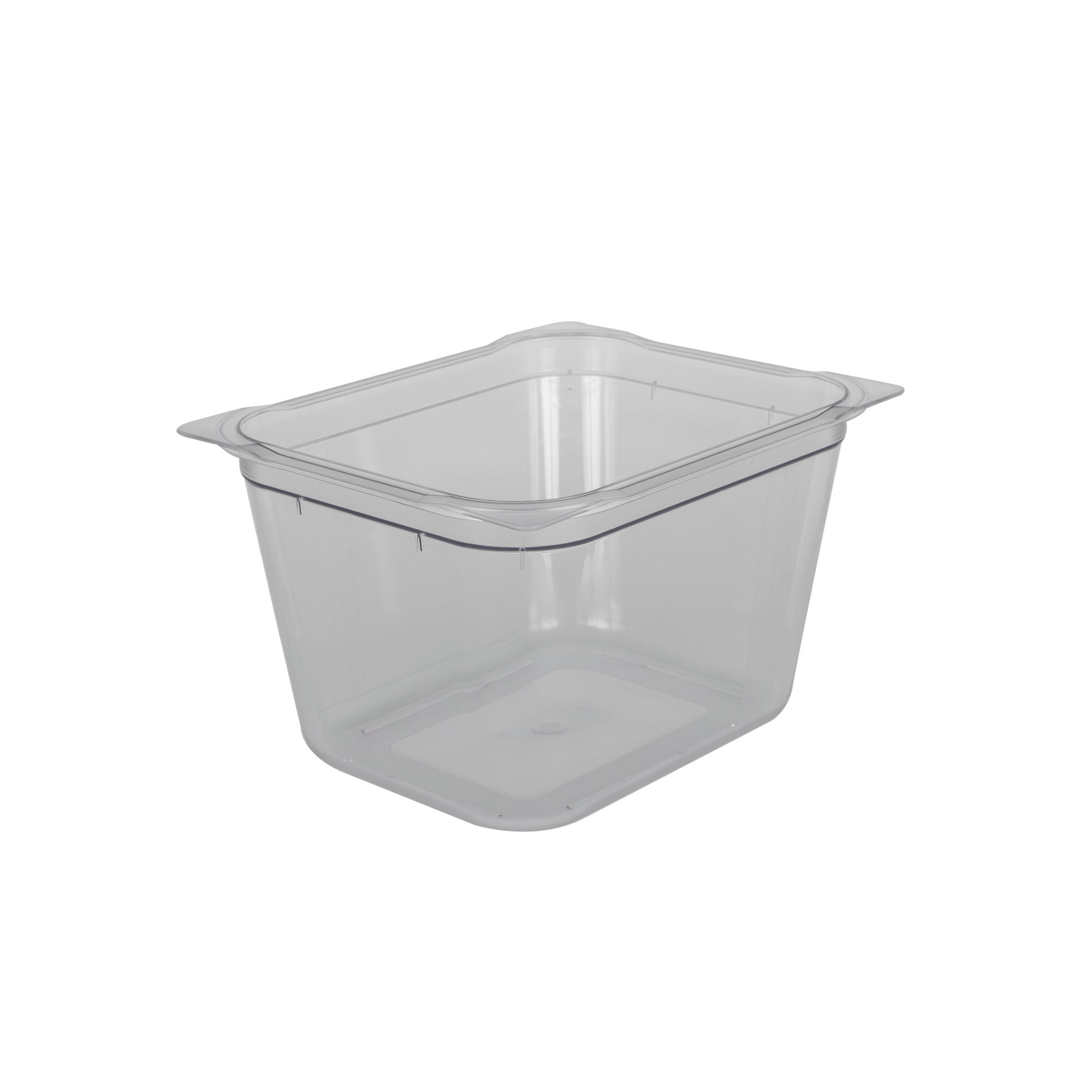 Rieber GN-Behälter 1/2 200 Polycarbonat für die Lagerung und Präsentation von Kaltspeisen.