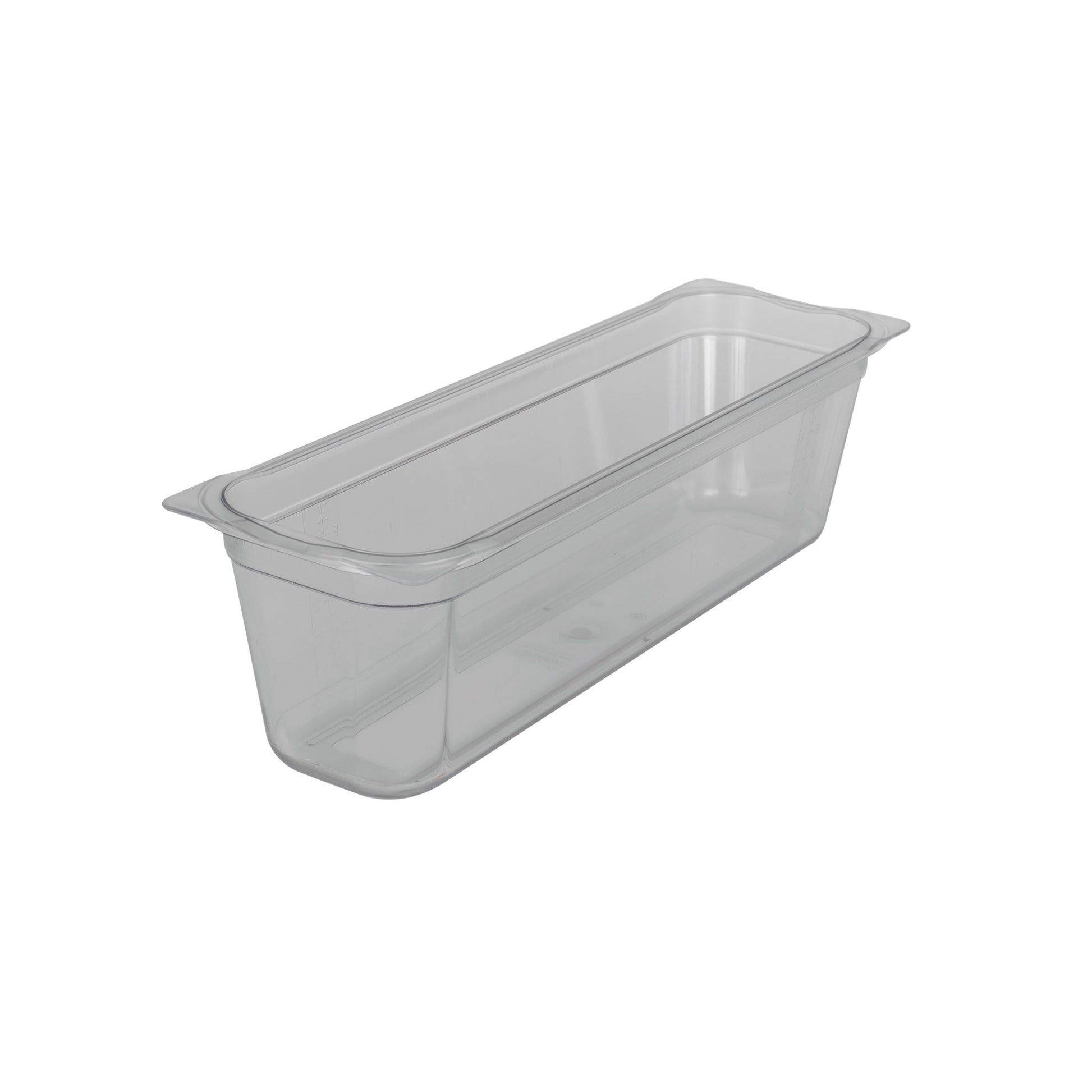 Rieber GN-Behälter 2/4 150 Polycarbonat für die Lagerung und Präsentation von Kaltspeisen