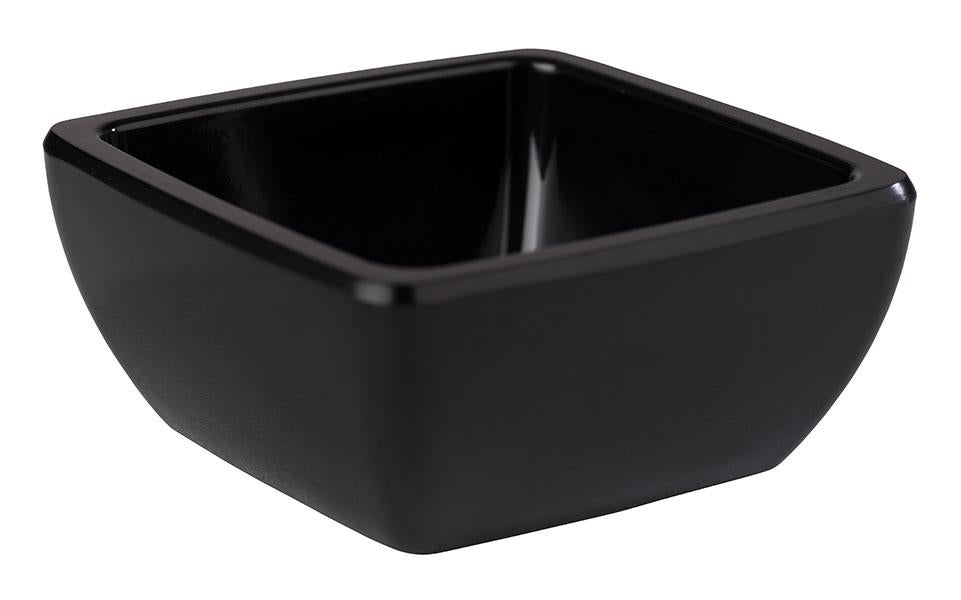 APS Schale -PURE- aus Melamin, 6,5 x 6,5 cm, schwarz, geeignet für Gastronomie