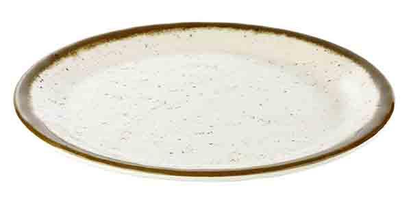 Flacher Melamin-Teller STONE ART, Ø 25 cm für Gastronomie und Catering