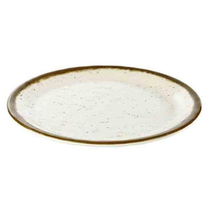 Flacher Melamin-Teller STONE ART, Ø 25 cm für Gastronomie und Catering