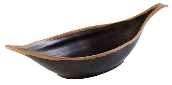 Blattschale -CROCKER- aus Melamin, ideal für Gastronomie, 42x14 cm