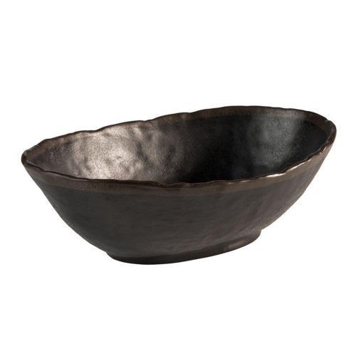 APS Schale -MARONE- aus Melamin, schwarz, rund, 27,5 x 19 cm für Gastronomie