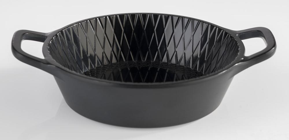 APS Schale -MINI- aus Melamin, schwarz, Ø 8,5 cm, ideal für kleine Portionen.