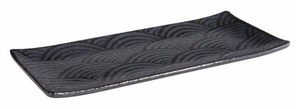 APS Tablett DARK WAVE, 23x10,5 cm, Melamin, ideal für Gastronomie