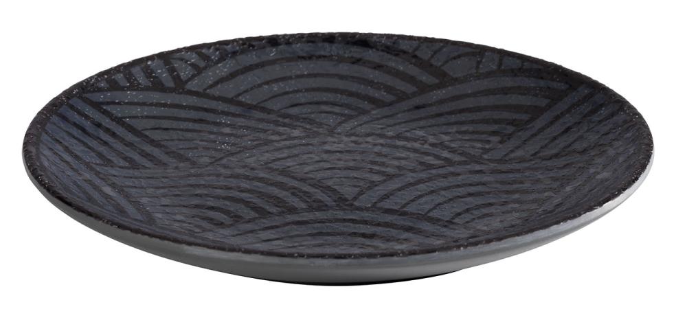 APS Teller DARK WAVE, Ø 14,5 cm, Melamin, spülmaschinengeeignet für Gastronomie
