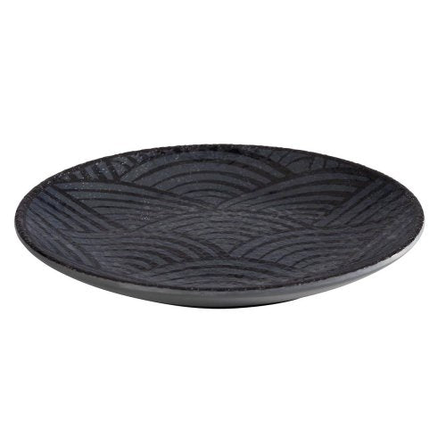 APS Teller DARK WAVE, Ø 14,5 cm, Melamin, spülmaschinengeeignet für Gastronomie
