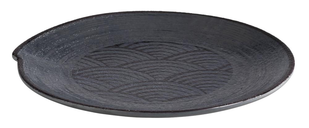 APS Teller -DARK WAVE- Ø 22 cm aus Melamin für Gastronomie