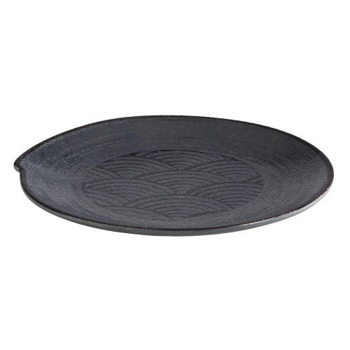APS Teller -DARK WAVE- Ø 22 cm aus Melamin für Gastronomie