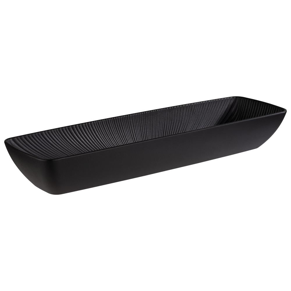 APS GN 2/4 Schale in Schwarz aus Melamin für Gastronomie