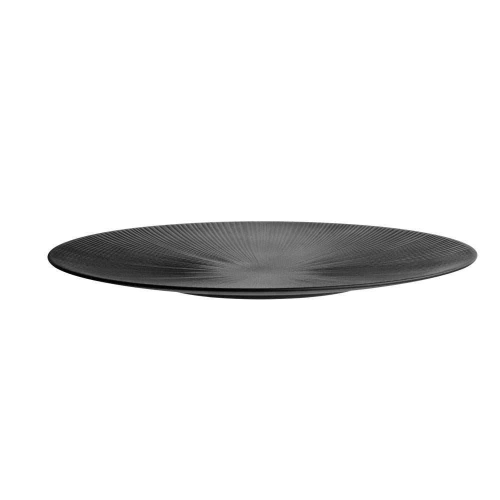 APS Servierplatte -NERO- aus Melamin, rund, Ø 50 cm, für Gastronomie