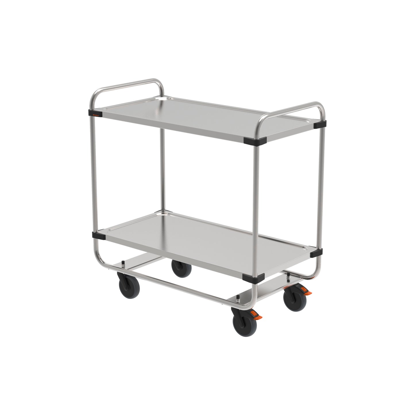 Rieber Servierwagen 1050 - stabiler Edelstahlwagen für den Transport in der Gastronomie