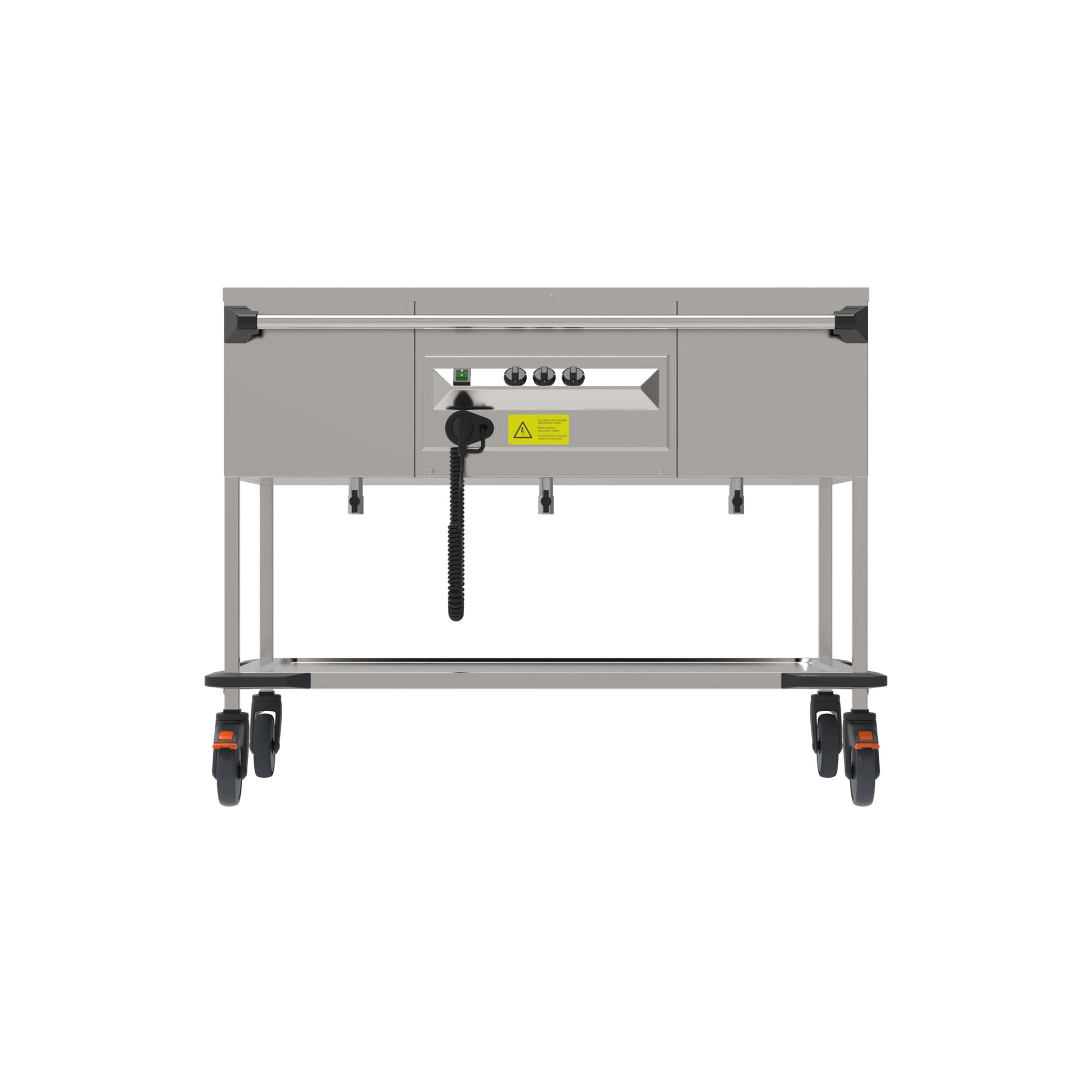 Rieber ZUB 3-Wannen Edelstahlwagen für Warmhaltefunktion im Gastronomiebereich