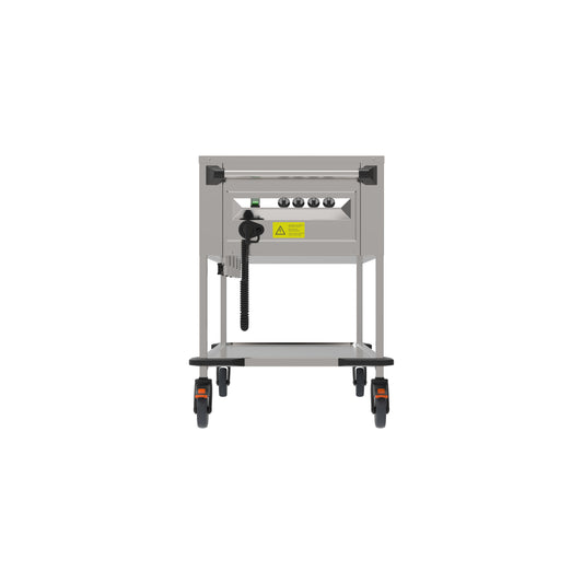Rieber ZUB 4-Wannen Edelstahl Warmhaltewagen für Gastronomie