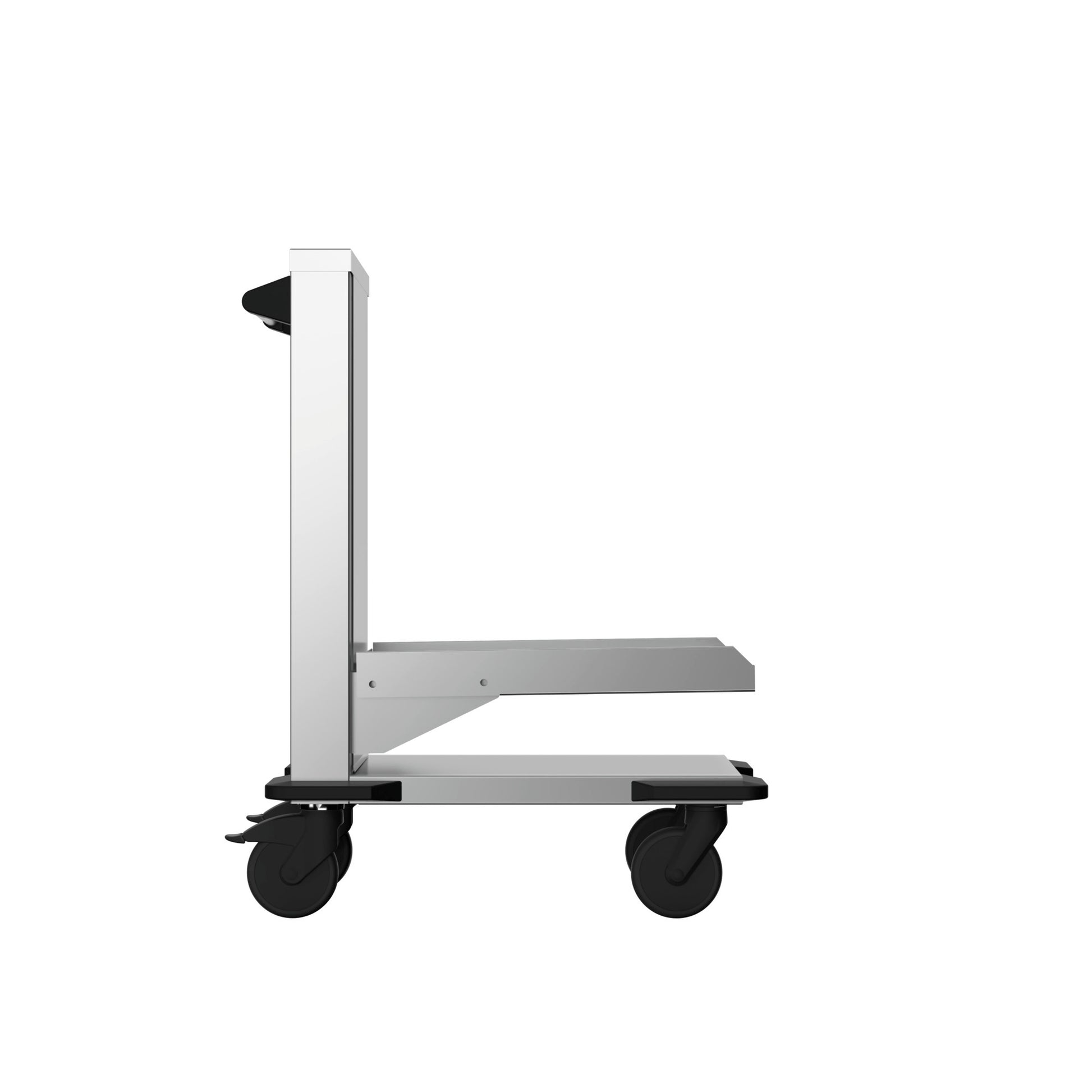 Rieber Plattformstapler offen für den Transport von Tabletts in der Gastronomie