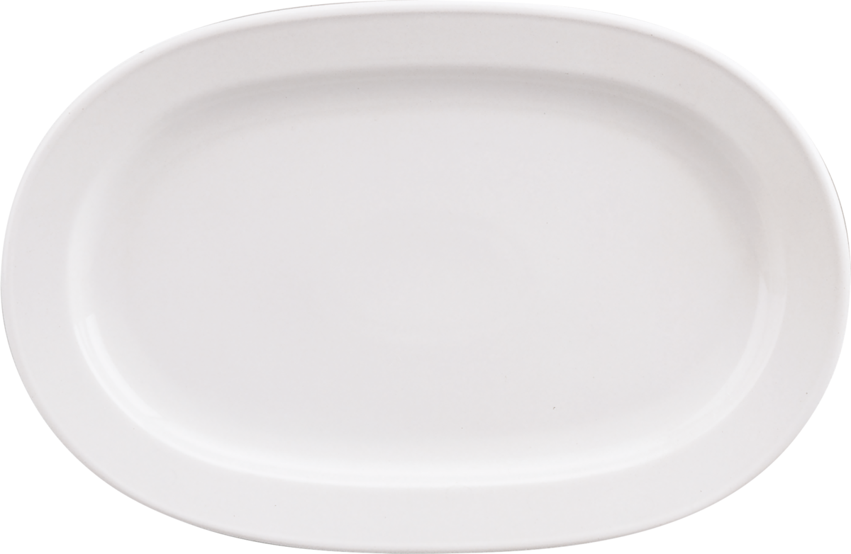 BHS tabletop AG Platte oval Fahne 29x20cm für die elegante Präsentation von Speisen