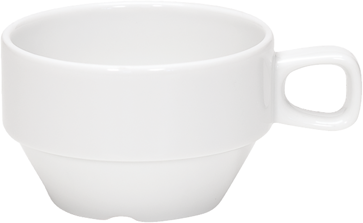 BHS tabletop AG Obertasse stapelbar aus Porzellan für Gastronomie