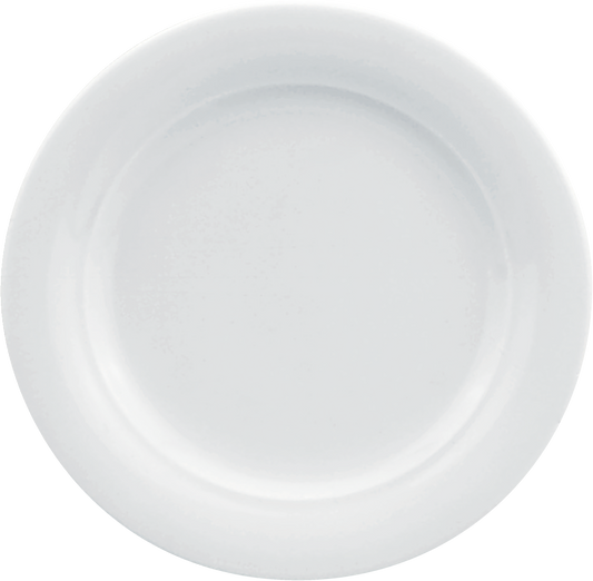 BHS tabletop AG Teller flach rund Fahne 25cm aus Porzellan für die Gastronomie.