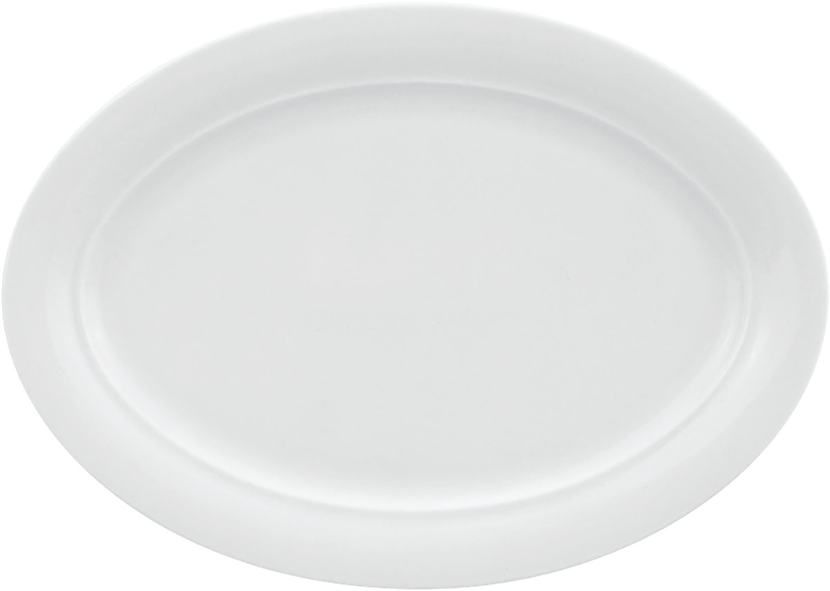 BHS tabletop AG Platte oval Fahne 29x21cm für die elegante Präsentation von Speisen.