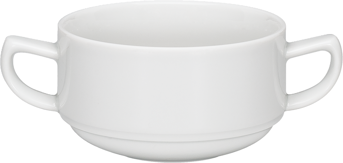 BHS tabletop AG Suppenobertasse stapelbar aus Porzellan für Gastronomie