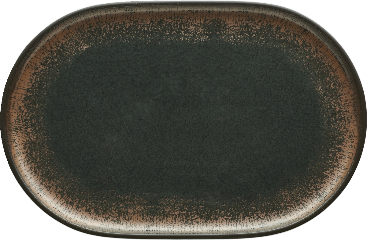 BHS tabletop AG ovale Coup-Platte 30x19cm aus Porzellan für Gastronomie