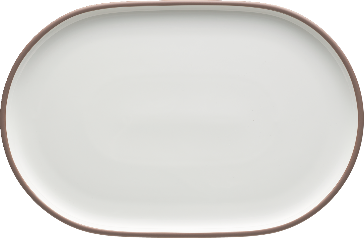 BHS tabletop AG ovale Porzellanplatte für gastronomische Nutzung.